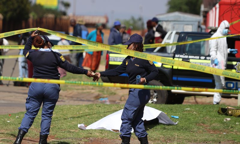 Aerial and precinct view in Kempton Park, Ekurhuleni — where police and forensic pathology teams investigated the discovery of bodies between July and September 2026.